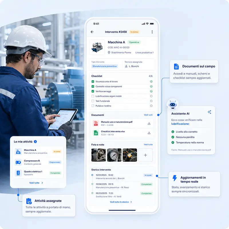 App mobile gestione manutenzioni