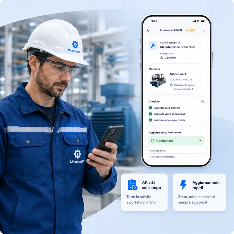 App gestione manutenzioni